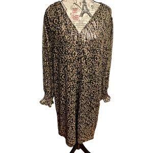 Collective Concepts Black and Tan Dress